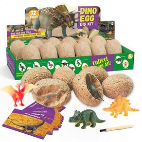 Kit de escavação de ovos de dinossauro XXTOYS Dive uma dúzia com 12 dinossauros