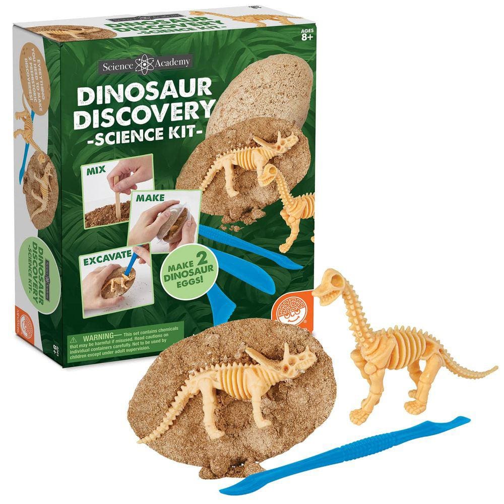 Kit Dino Egg Dig MindWare Faça 2 ovos gigantes de dinossauro com ferramentas