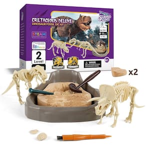 Kit de escavação de fósseis de dinossauro Science Can para crianças de 8 anos ou mais