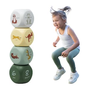 Fitness Foam Dice Game KC Kids Yoga Exercício para crianças e adultos