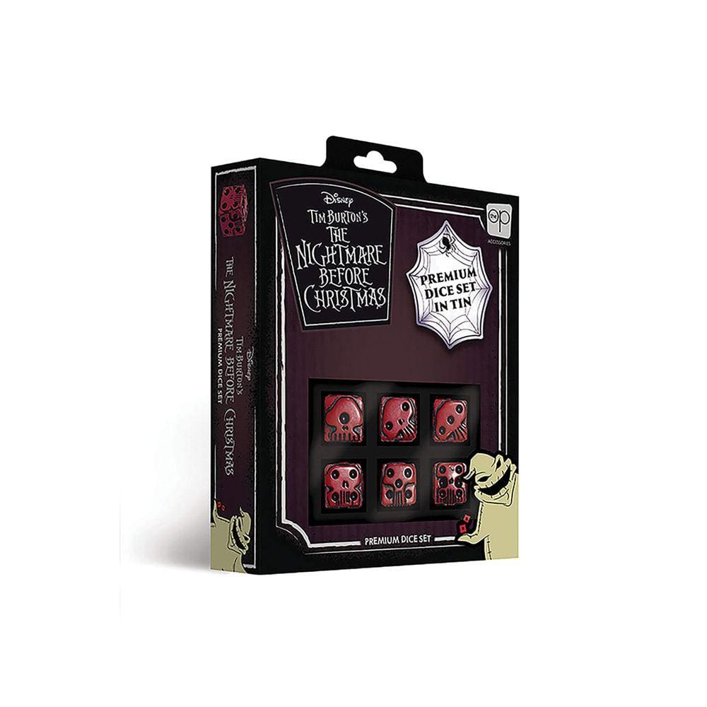 Conjunto de dados USAOPOLY Nightmare Before Christmas com estojo de lata