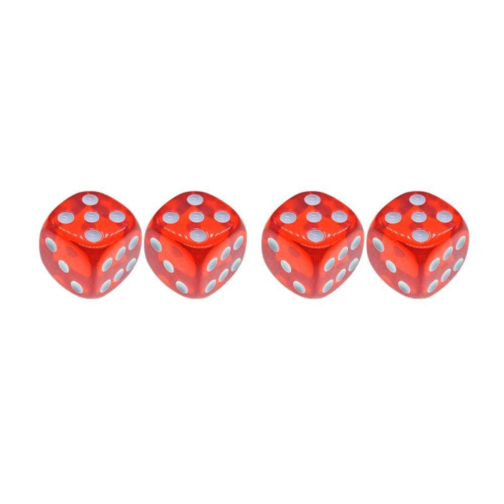 Conjunto de dados NUOBESTY Translucent Colors 18 mm com bolsa - vermelho