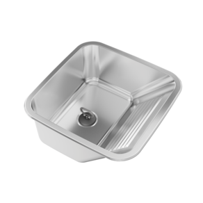 Tanque Monobloco P/ Embutir 30 Litros Acetinado Inox 55x45CM