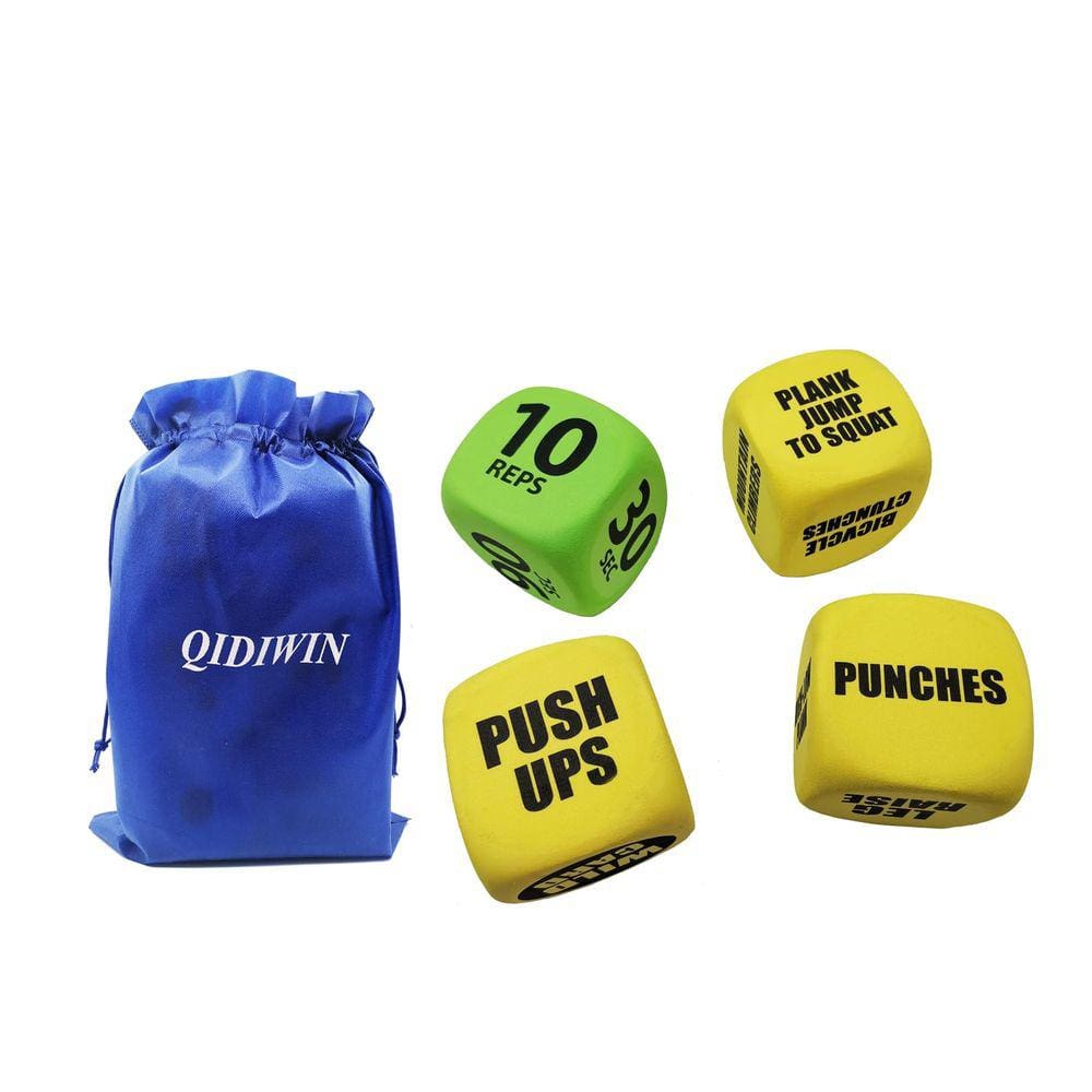 Exercise Foam Dices Qidiwin Workout Dice com bolsa de armazenamento