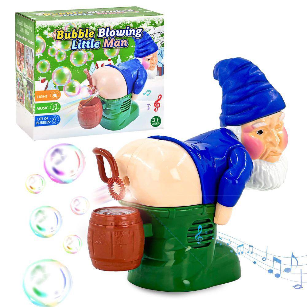 Máquina de bolhas Fart Bubble Blower Christmas Gnomes para crianças
