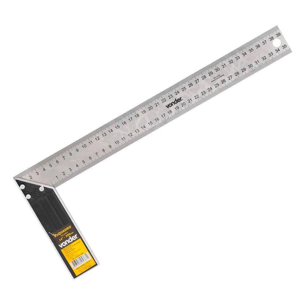 Esquadro para Carpinteiro com Cabo de Alumínio 14" - Vonder 35.50.014.000