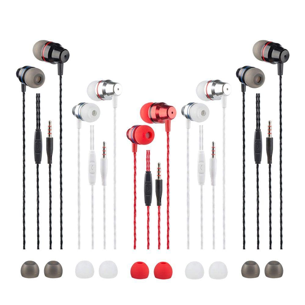 Pacotes de fones de ouvido Earbud FindTop 5 com controle remoto e microfone iOS/Android