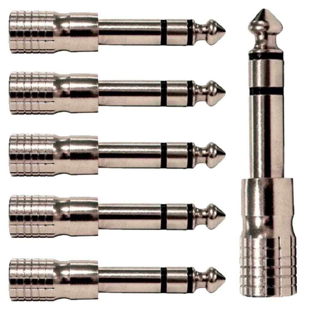 Adaptador 3,5 Femea Trs 6,3mm Macho Wc347 Wireconex 06 Unidades [f108]