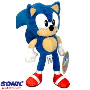 Boneco de Pelúcia Sonic The Hedgehog Azul 30Cm