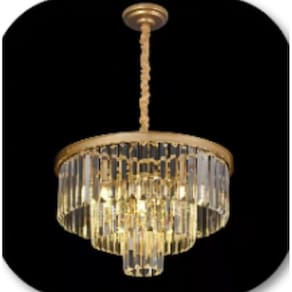 Pendente Lustre Cristal Clássica Quarto Sala Estar 6Xe14