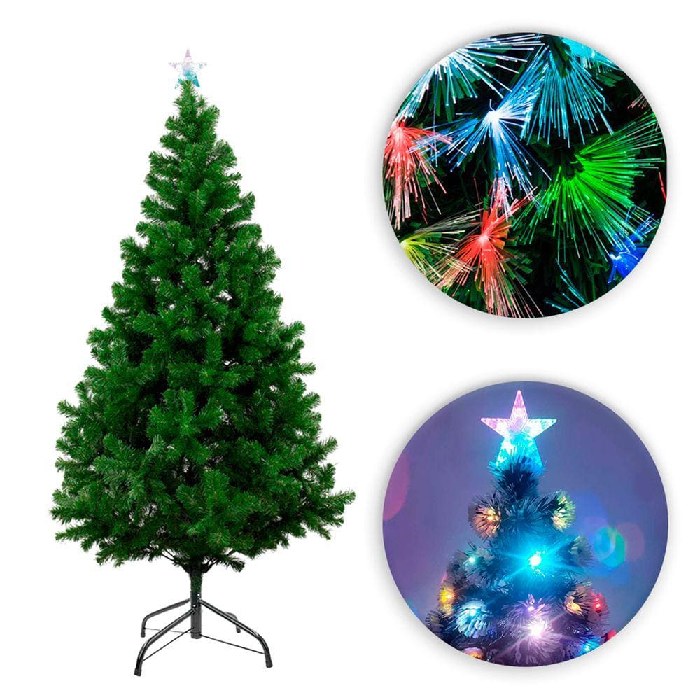 Árvore Natal Pisca Pisca Led Colorido 137x14cm