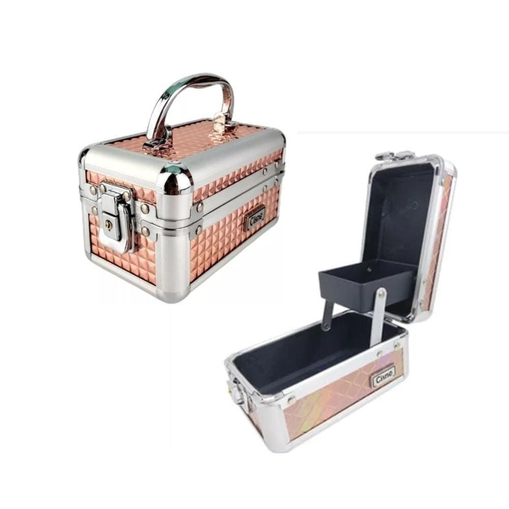 Cisne Mini Maleta Rosê Para Maquiagem, Joias E Acessórios Csn-5110