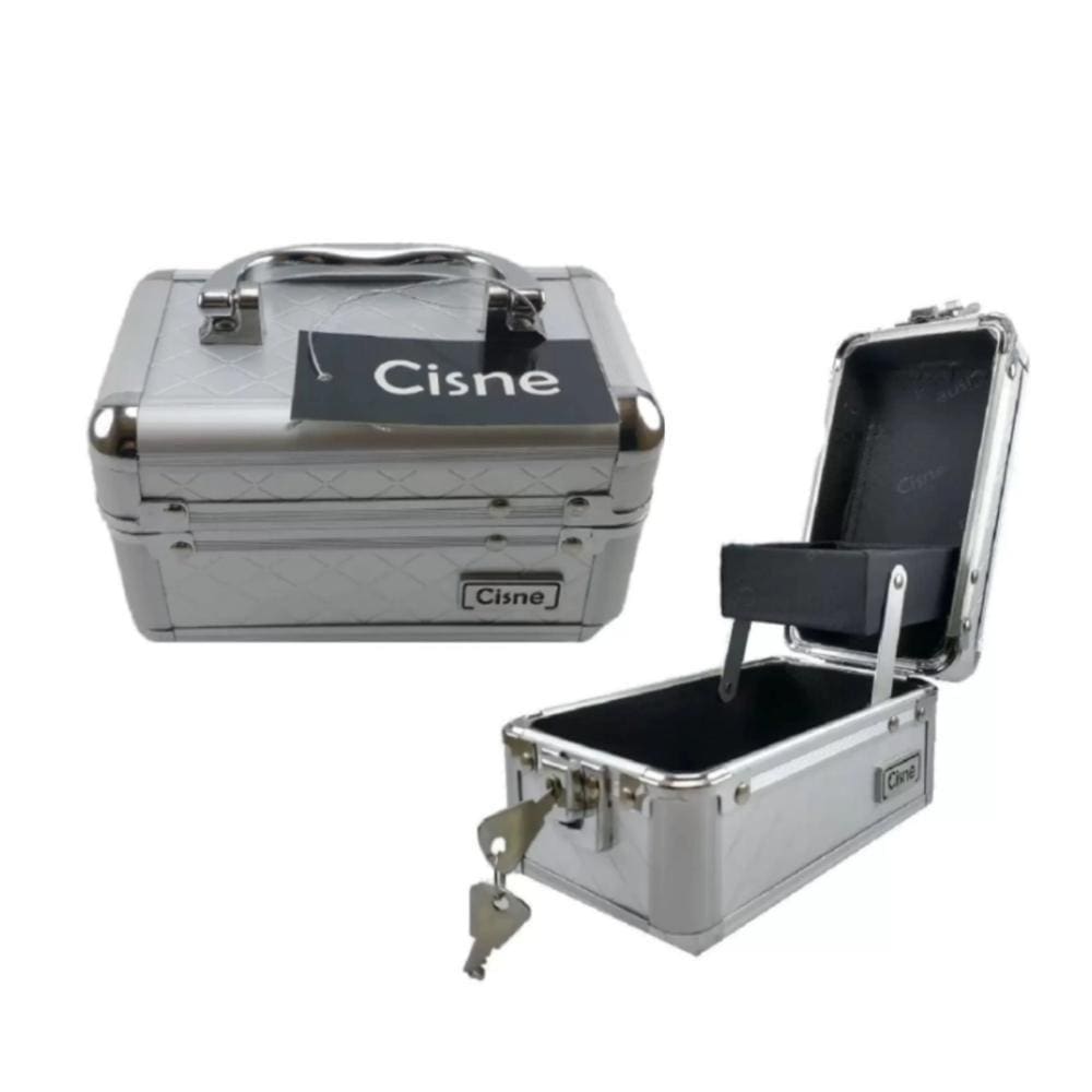 Cisne Mini Maleta Prata Para Maquiagem, Joias E Acessórios Csn-5110