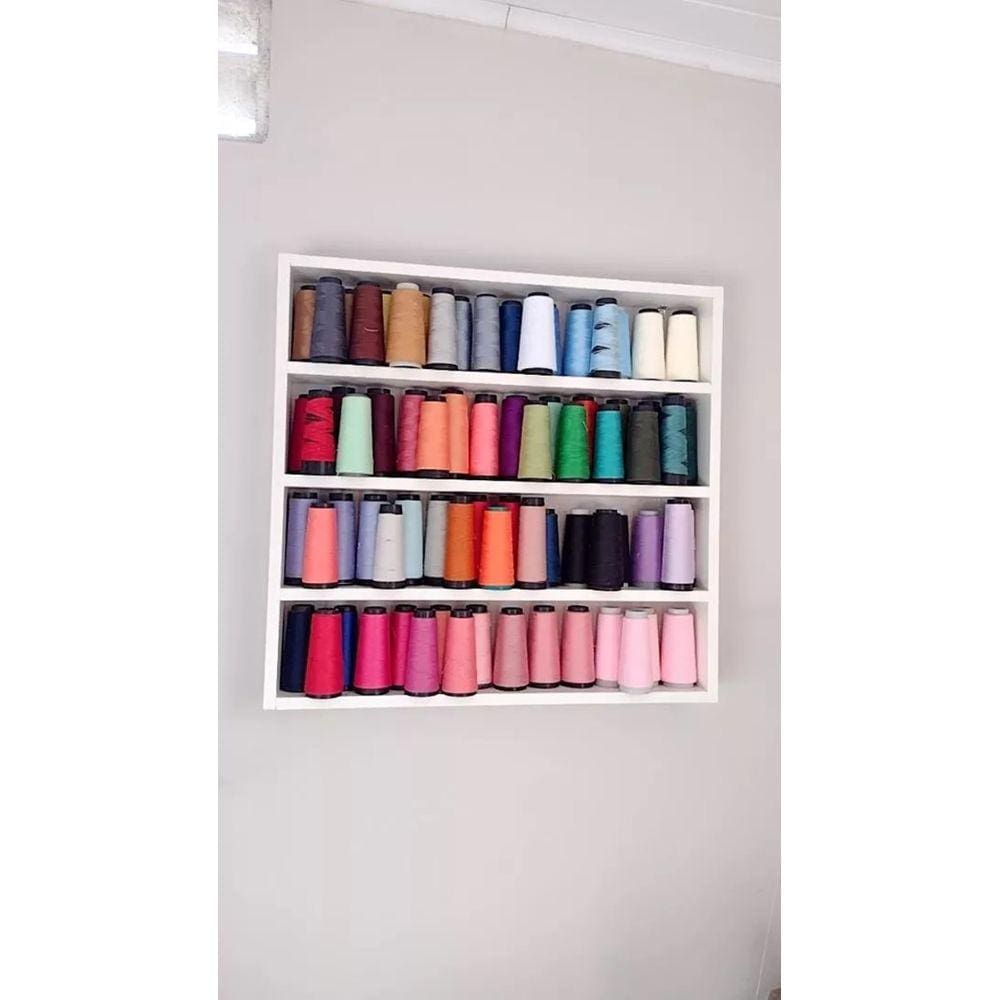 Nicho p/ Costureira Porta Carretel Linha Costura