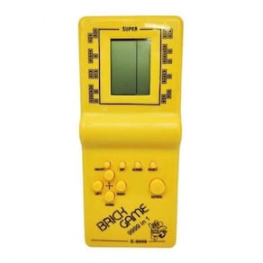 Mini Game Retrô Portátil Brick Game 9999 In 1 Amarelo