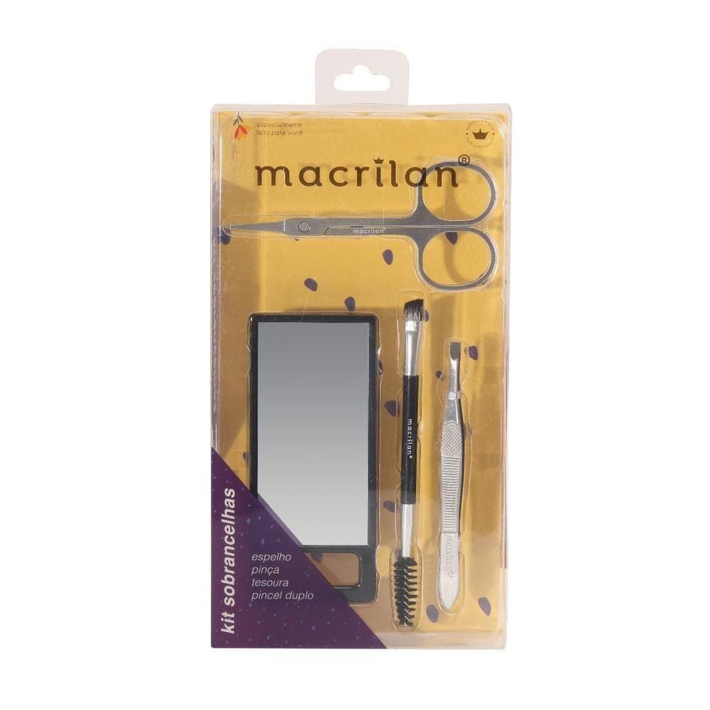 Kit Com 4 Peças Para Sobrancelhas Perfeitas Macrilan Ks200
