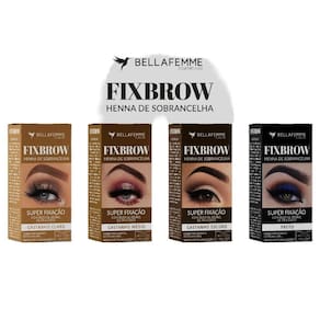 Bella Femme Henna Sobrancelhas Castanho Médio Fixbrow Pigmentada 1,5g Bf10098