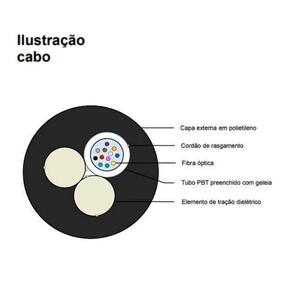 Evus Cabo Fibra Optica Asu80 3Km 6Fo G652D