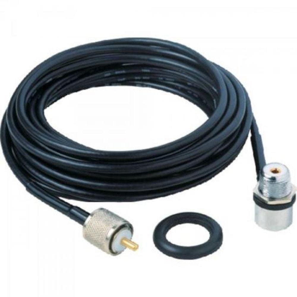 Cabo Kit Curto Rg-58 Para Px 3,5M M801K Preto Aquario