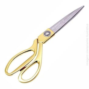 TESOURA GRANDE PROFISSIONAL DE COSTURA DOURADA ALFAIATE 27CM 10,5"
