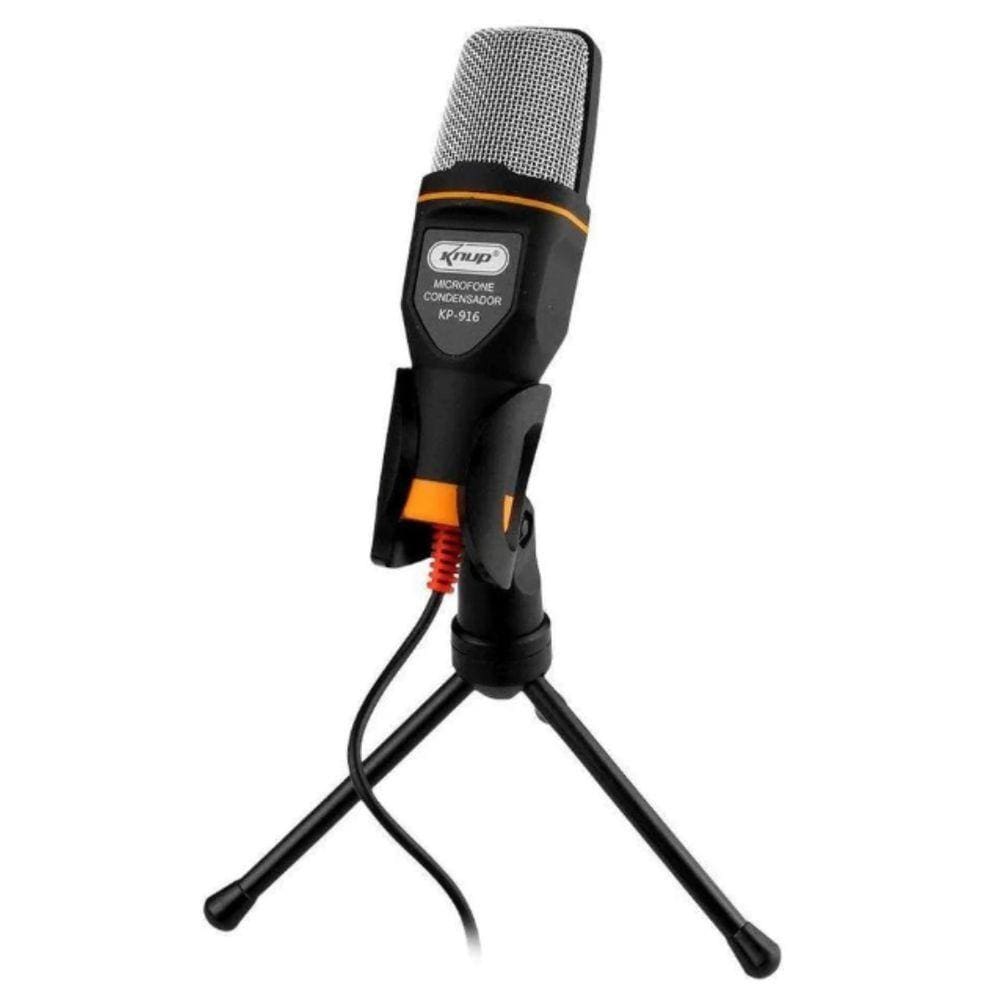 Microfone Condensador Usb Kp-916