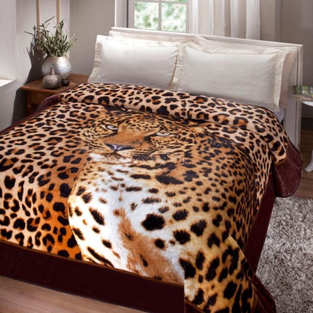 Cobertor Kyor Plus Casal Jolitex Leopardo
