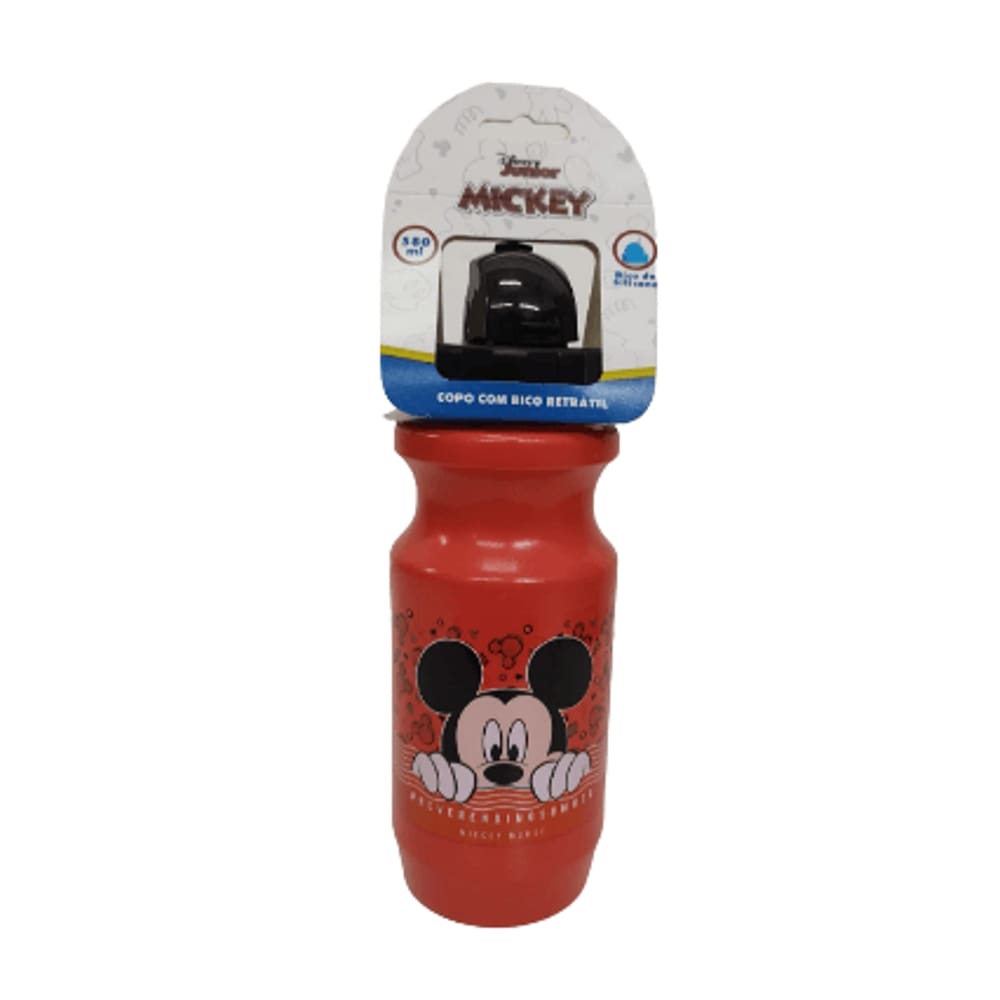 Copo Com Canudo Retrátil Mickey 580ml - Baby Go