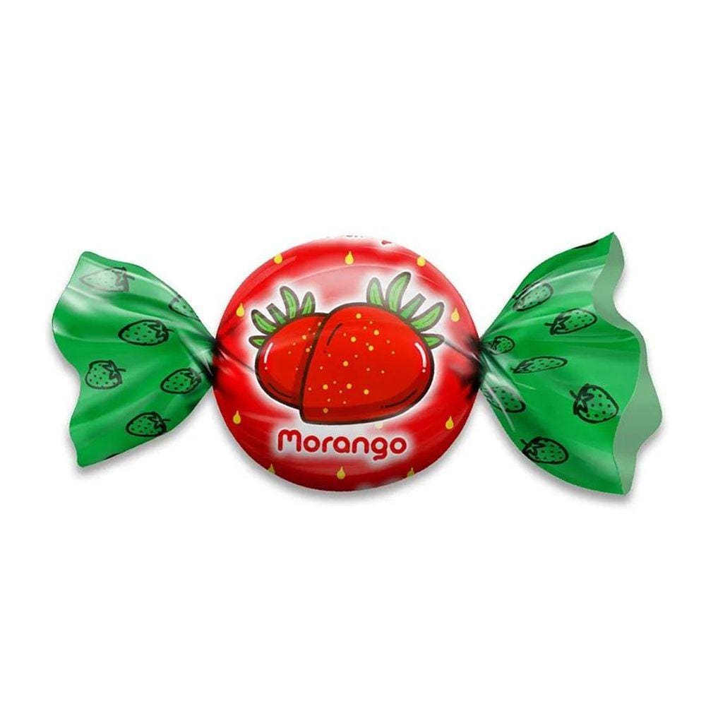 100 Embalagem Folhas para trufa Morango 15x16cm c/ aluminio