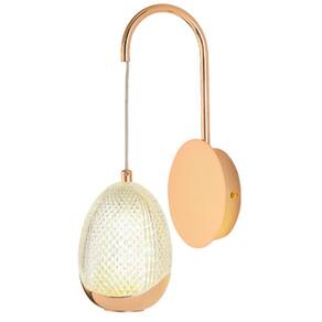 Arandela Dourada Acrílico 35cm Led 5W 3 em 1 Bivolt