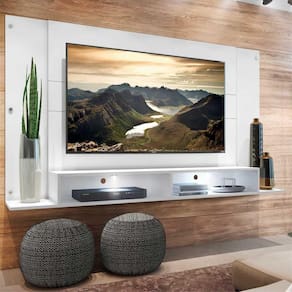 Painel TV 60" com 2 Leds Veneza Multimóveis Branco