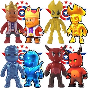Stumble Guys 4 Bonecos Personagem Jogo