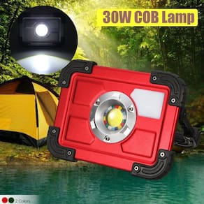 Holofote LED recarregável portátil 30W para trabalho ao ar livre