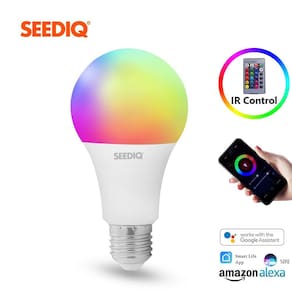Lâmpada LED RGB inteligente com controle remoto i