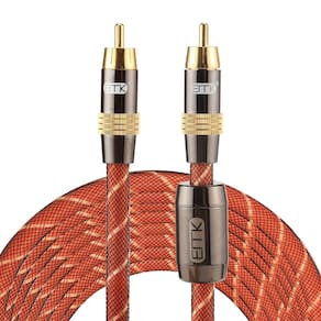 Adaptador de conector RCA com cabeça de metal banhado a ouro Plug RCA para RCA