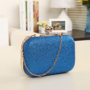 E.U. Stock Women Casual Girls Sequined Single Metal Chain Squa