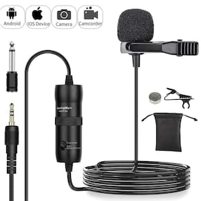 Clipe de microfone de lapela Lavalier para cer e DSLR