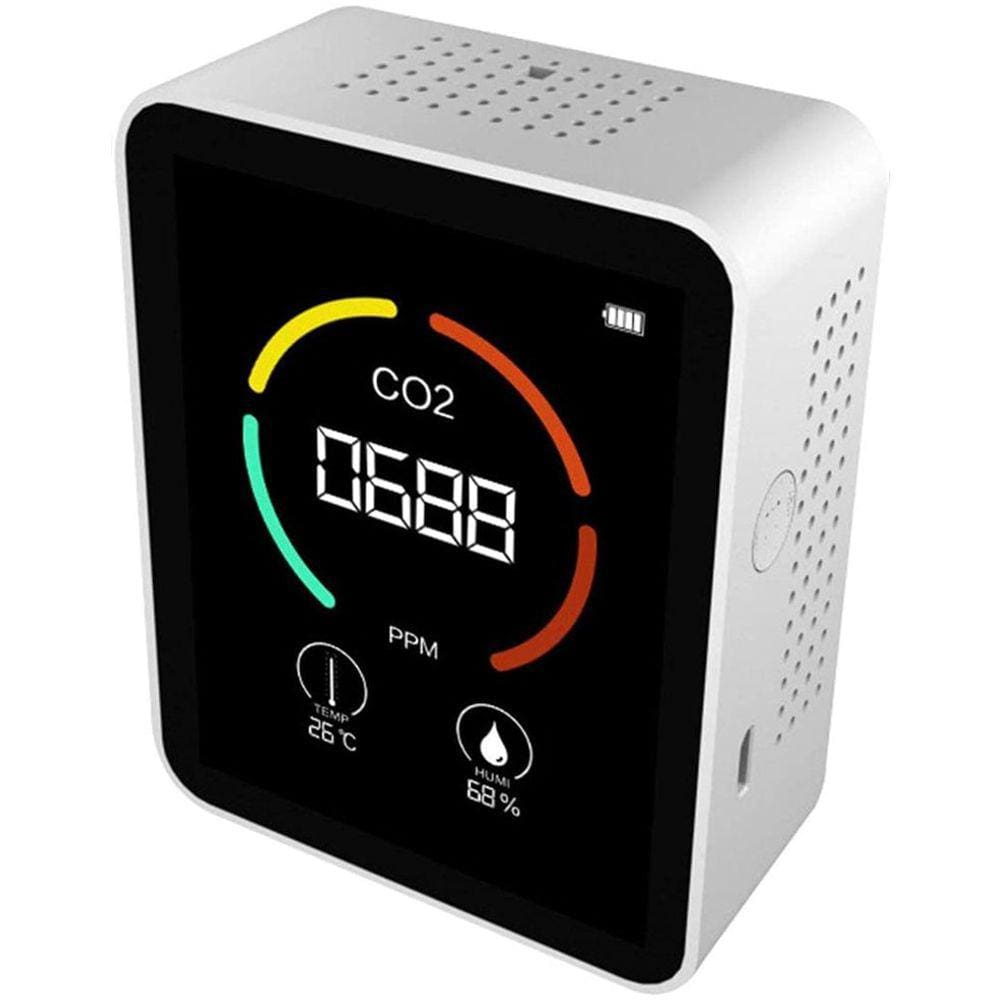 A qualidade do ar monitora o higrômetro três em um de dióxido de carbono