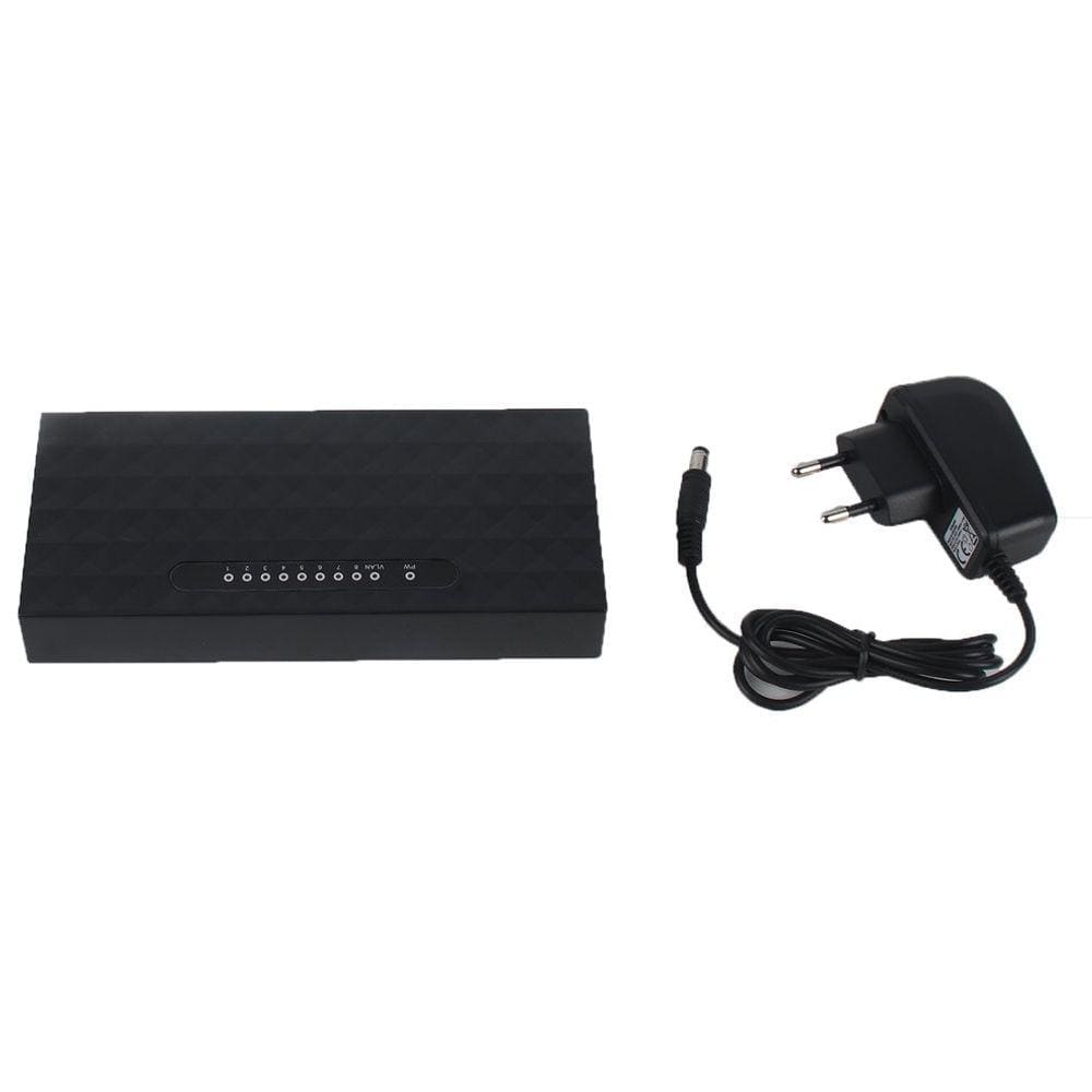 Switch de rede Ethernet Mini LAN de desktop de 8 portas 10/100 Mb