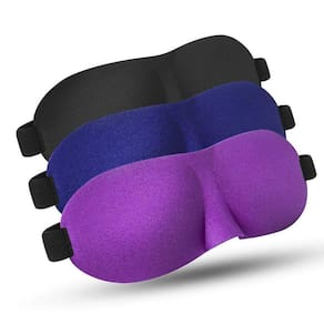 Máscara de sono para dormir, máscaras de sono contornadas em 3D Máscara de olho macio
