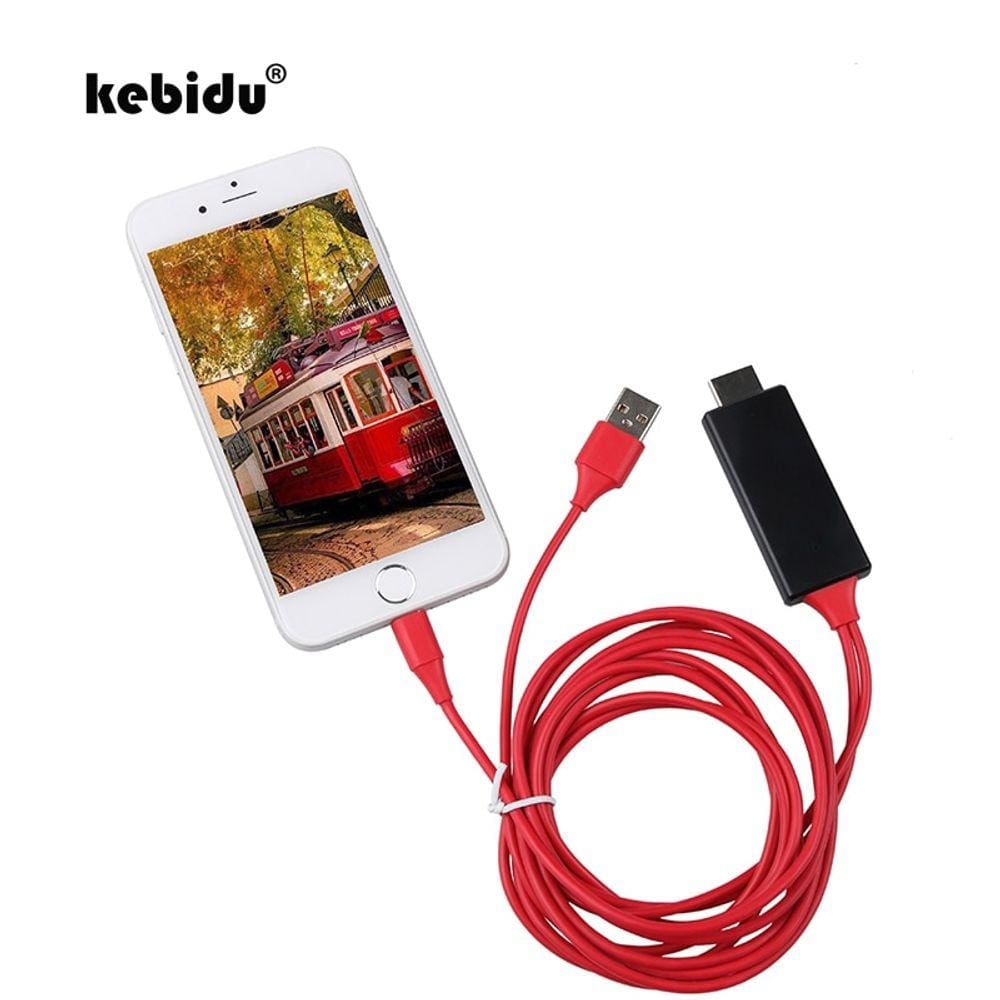 Cabo de 8 pinos para adaptador HDMI macho de 1,8 m HD 1080P para iPod Black