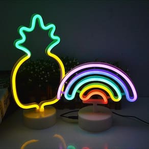 Arco-íris LED Candeeiros Flamingo Neon Sinal