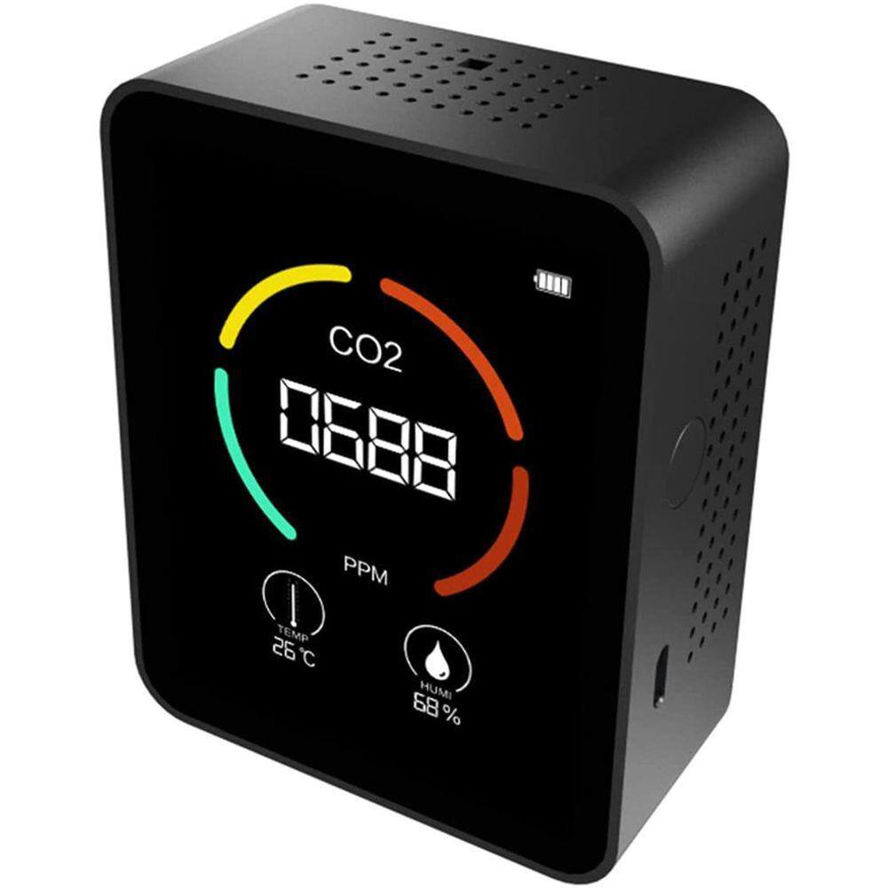 A qualidade do ar monitora o higrômetro três em um de dióxido de carbono