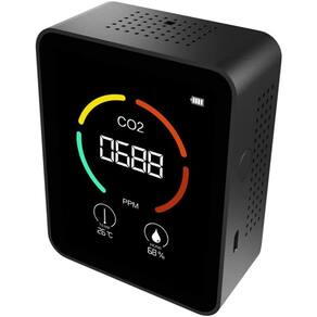 A qualidade do ar monitora o higrômetro três em um de dióxido de carbono