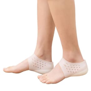 Aumento de altura invisível Gel Almofadas de salto Massagem nos pés Orthope