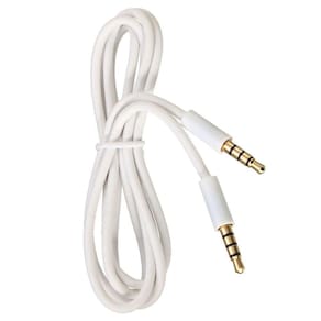 Cabo de áudio 3,5 mm macho para macho Conector banhado a ouro de 1 m