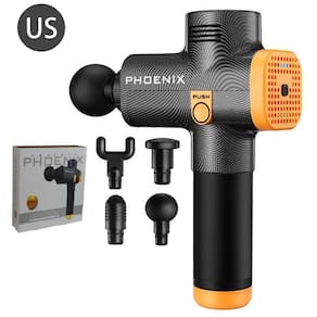 Massageador muscular Phoenix + kit de massagem de 4 cabeças