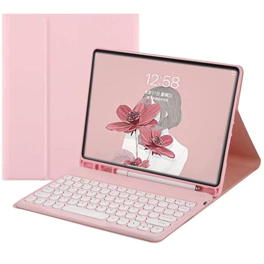 Capa de teclado  Mi Pad 5/5 Pro em espanhol rosa