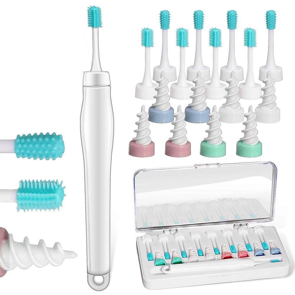 Ear Wax Cleaner 3in1, Spiral Ear Wax Soft Silicone 16 Replac