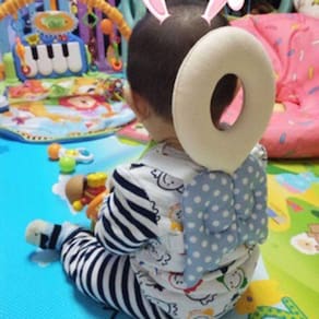 Almofada de proteção da cabeça da criança do bebê travesseiro do bebê com cinta