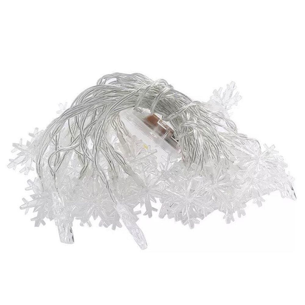 Cordão de luz de Natal 3m 20 LED Snowflake 3D Design